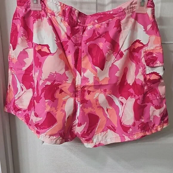 Mossimo Pink Camo Board Shorts Women's Medium Vintage Y2K Swim Trunks M - Picture 5 of 5